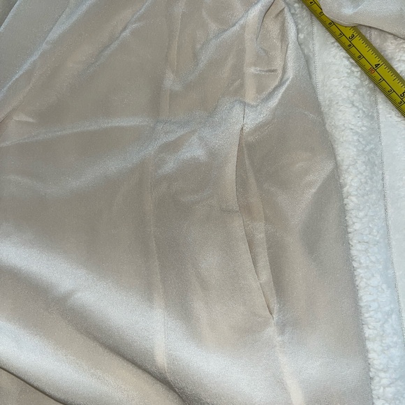 All Saints Madison Ivory Silk Cream Shirt Dress Size 8 - Picture 7 of 12